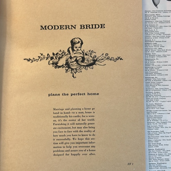 June/July 1961 Modern Bride Vintage Magazine - Picture 10 of 13